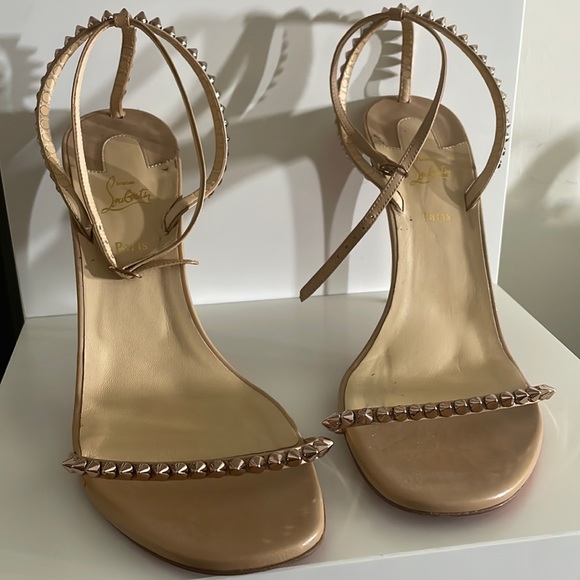 Christian Louboutin Shoes - Christian Louboutin So Me 100 Nude/Pink Bronze